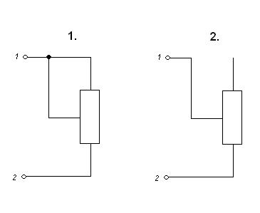 Схема подстроечного резистора подключения