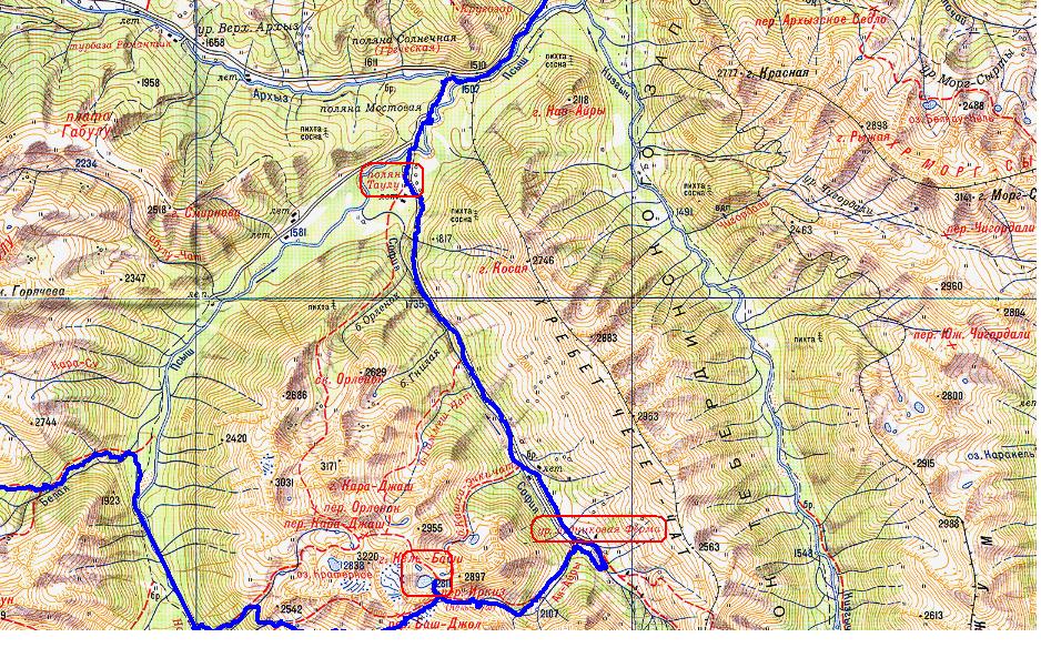 Проект дороги архыз красная поляна на карте